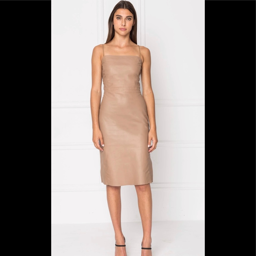 Lamarque Leather Dress New With Tags
